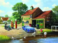 Пазл Деревенский автосервис