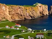 Пазл Деревня скала