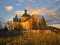 Пазл Деревянная церковь