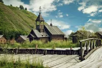 Пазл Деревянная церковь 
