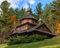 Пазл Деревянная церковь