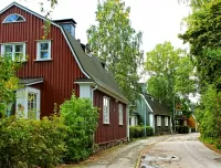 Пазл Деревянные дома