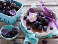 Пазл Десерт из ежевики