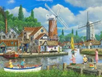 Пазл Дети на рыбалке