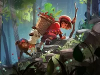 Пазл Девочка и альпака