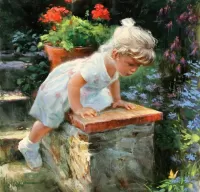 Пазл Девочка на улице