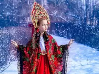 Пазл Девочка в платке