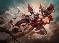 Пазл Девушка-дракон