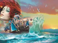 Пазл Девушка-шторм