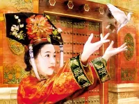 Пазл Девушка и голубь