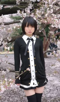 Пазл Девушка и сакура