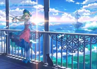 Пазл Девушка на балконе