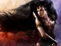 Пазл Девушка с черными волосами