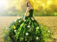 Пазл Девушка с лилиями