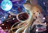 Пазл Девушка с маской