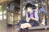 Пазл Девушка с телефоном