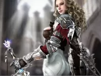 Пазл Девушка в доспехах