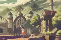 Пазл Девушка в городе