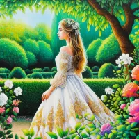 Пазл Девушка в парке