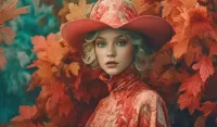 Пазл Девушка в шляпке