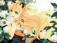 Пазл Девушка в цветах