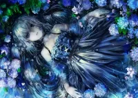 Пазл Девушка в цветах