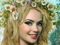 Пазл Девушка в веночке