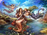 Пазл Девушки эльфы