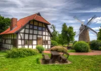 Пазл Дом и мельница