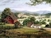 Пазл Дом на холме