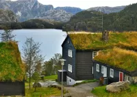 Пазл Дом над озером