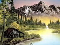 Пазл Дом у реки