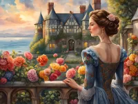 Пазл Дом у воды