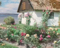 Пазл Дом у воды