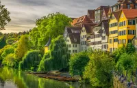 Пазл Дома и лодки