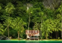 Пазл Домик рыбака