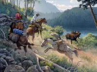 Пазл Дорогу лосю