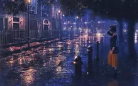 Пазл Дождливая ночь