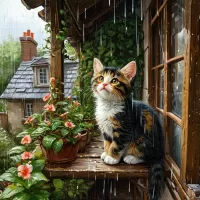 Пазл Дождливый день