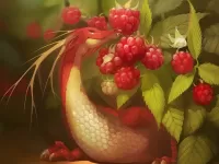 Пазл Дракончик и малина