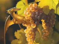 Пазл Дракончик и виноград