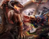 Пазл Драконы