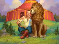 Пазл Дрессировщик и лев