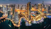 Пазл Дубай вечером