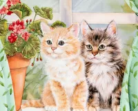Пазл Два котенка