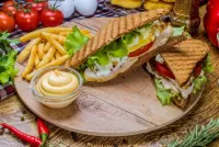 Пазл Два сэндвича