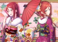 Пазл Две девушки