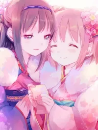 Пазл Две подруги