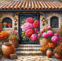 Пазл Двери с рисунком