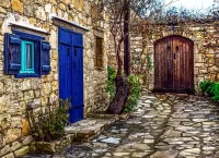 Пазл Дворик в Нормандии